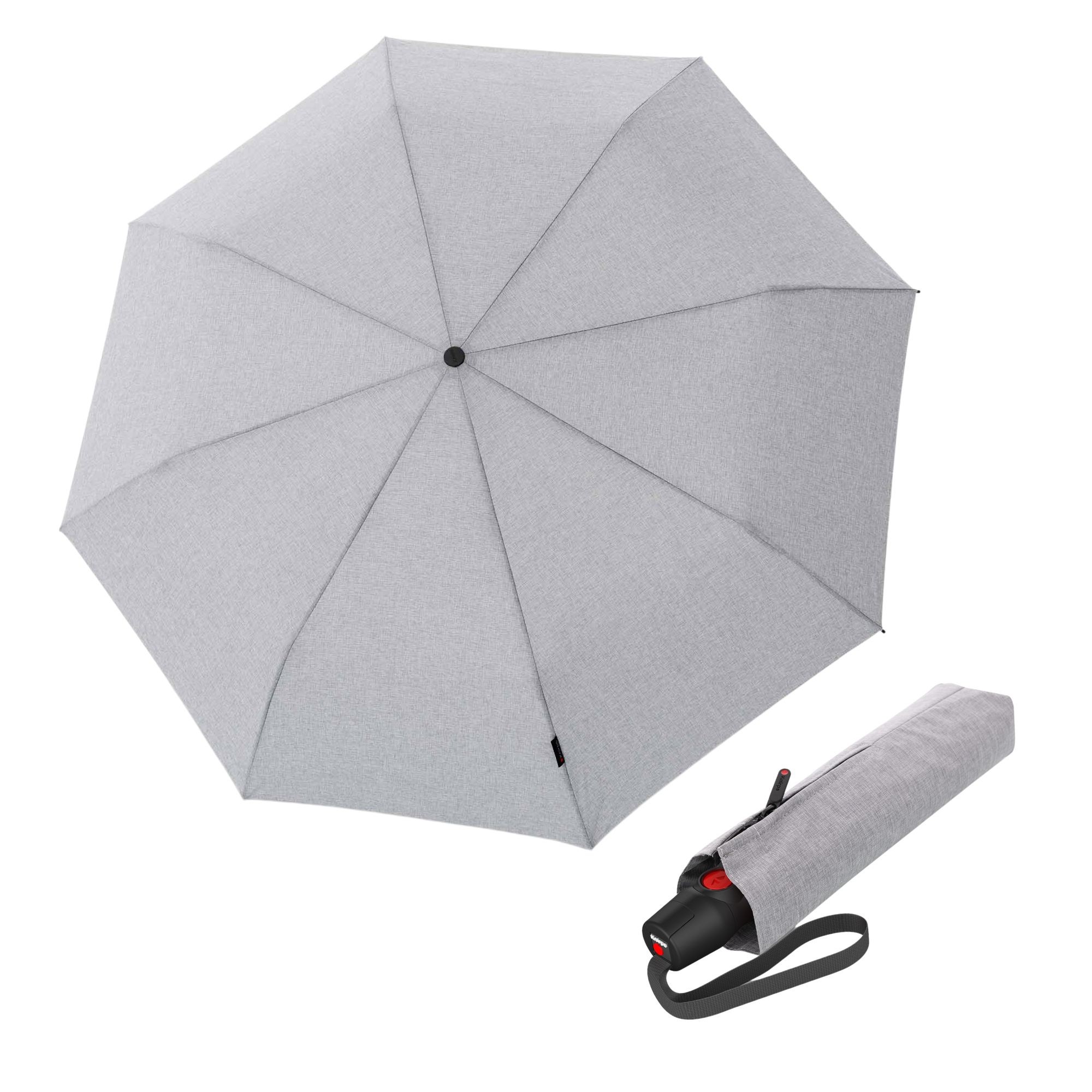 E-shop Knirps T.200 Medium Duomatic Melange Grey automatický dáždnik