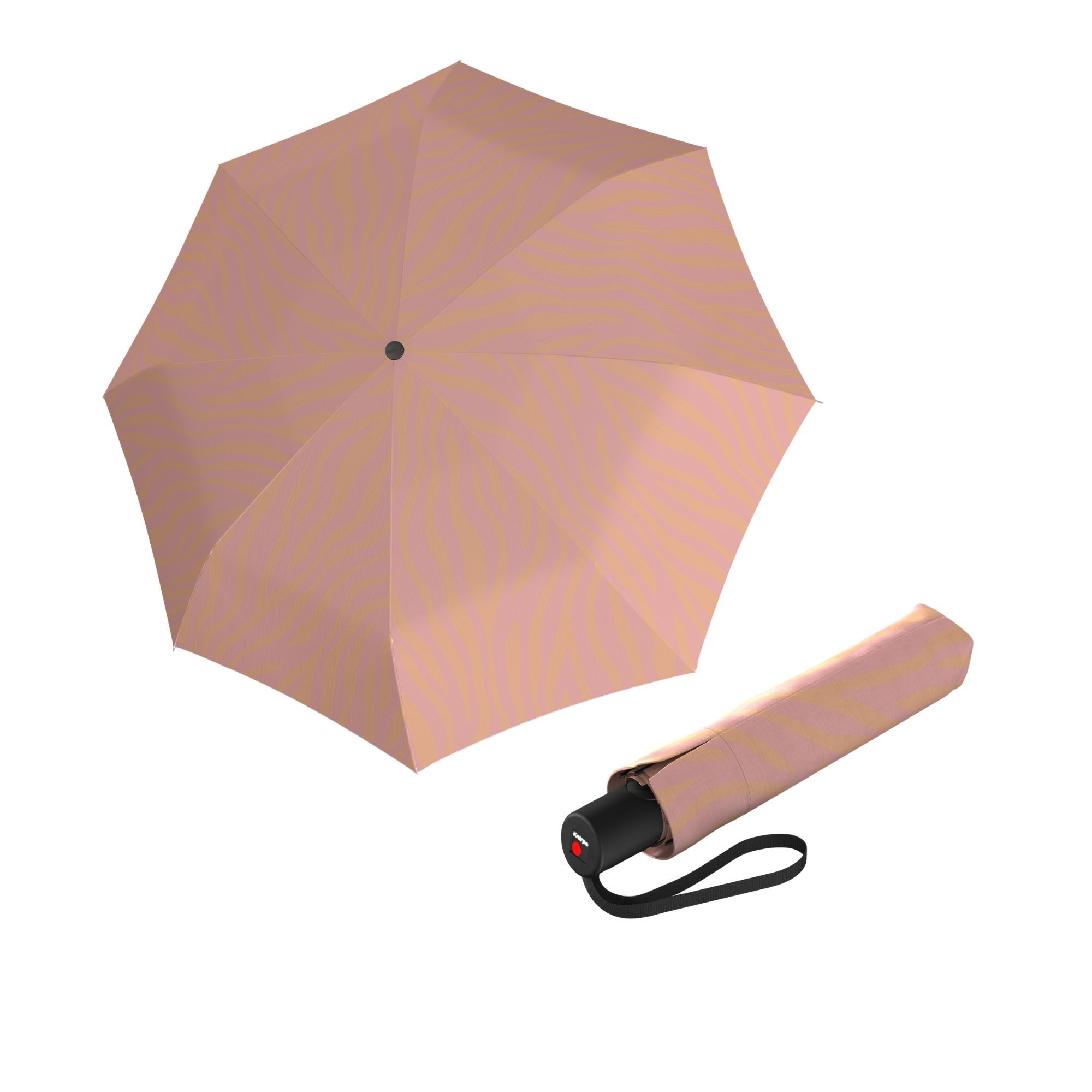 E-shop Knirps A.200 Medium Duomatic Zebra Peach dámsky automatický dáždnik