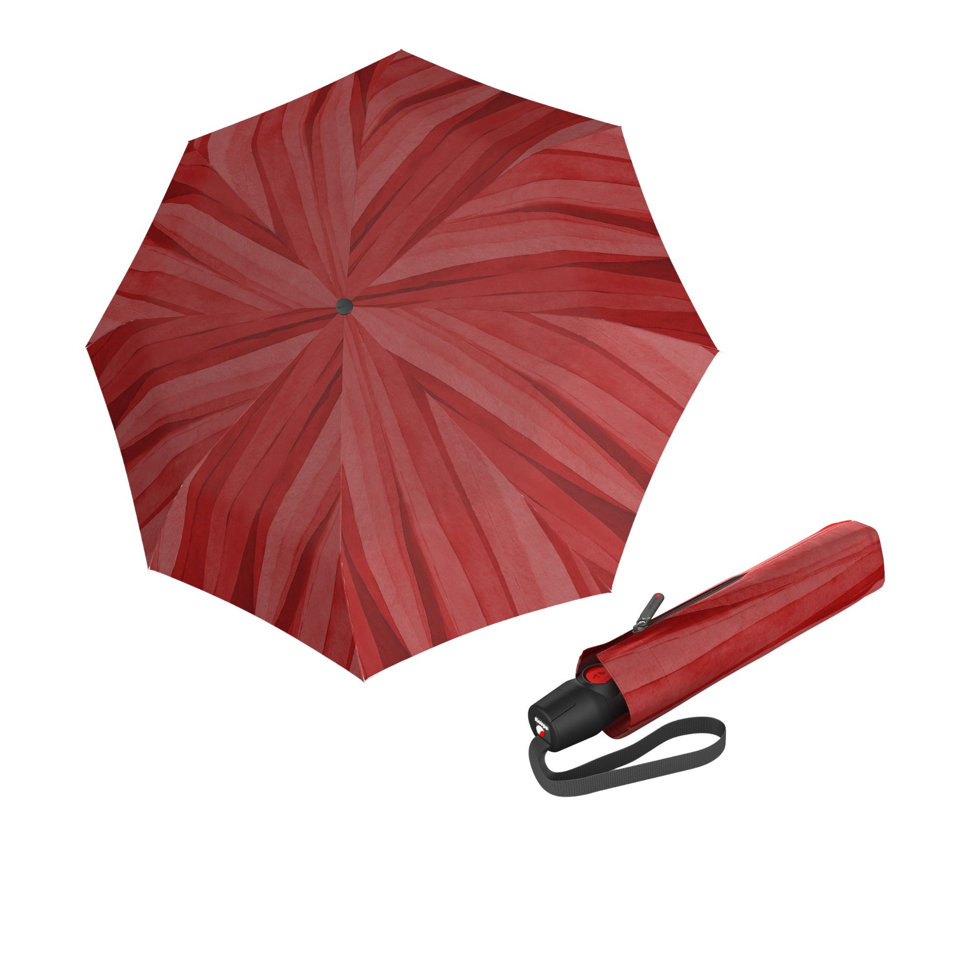 E-shop Knirps T.200 Medium Duomatic Soft Scarlet automatický dáždnik