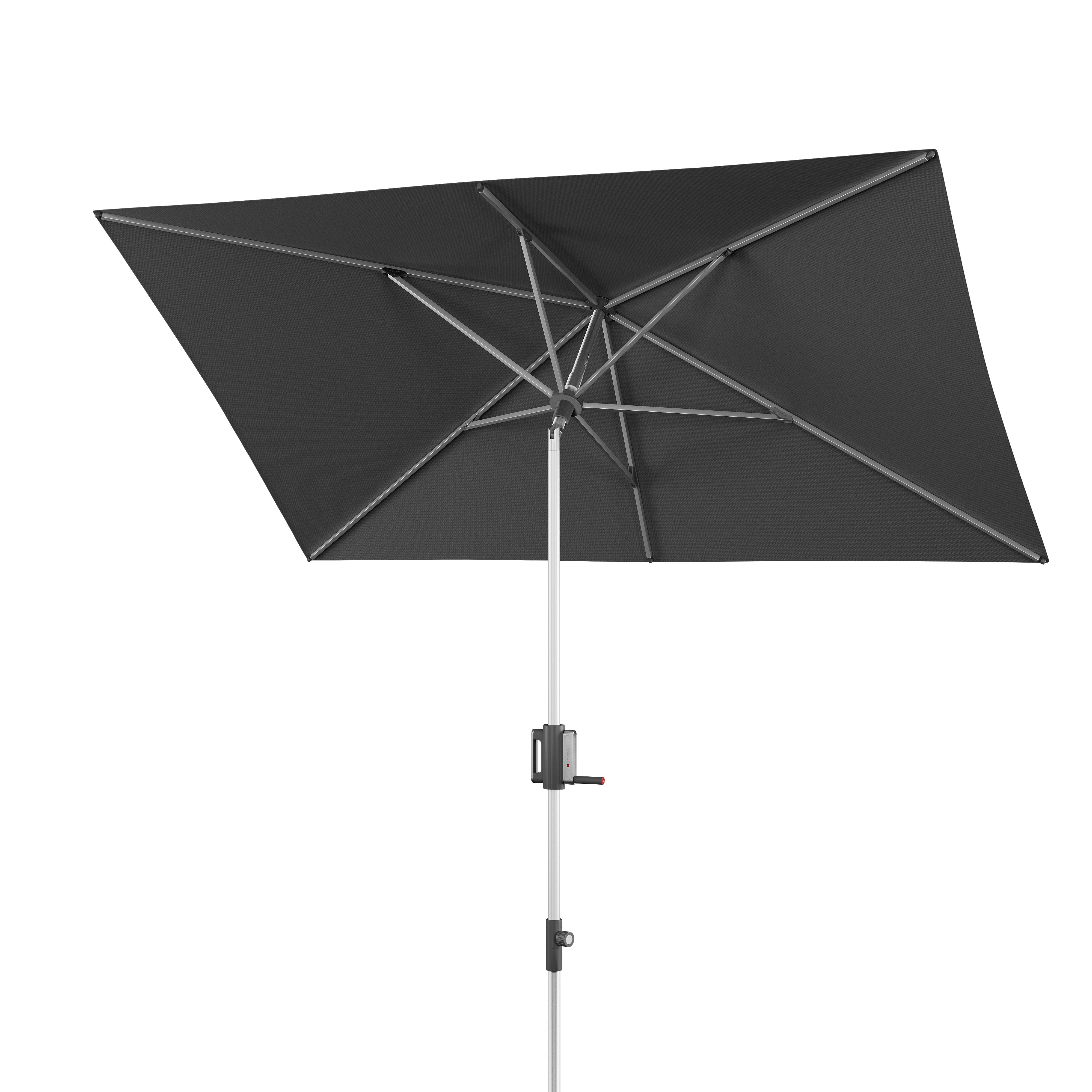 E-shop Knirps APOLL tmavo záhradný slnečník 260 x 165 cm sivá