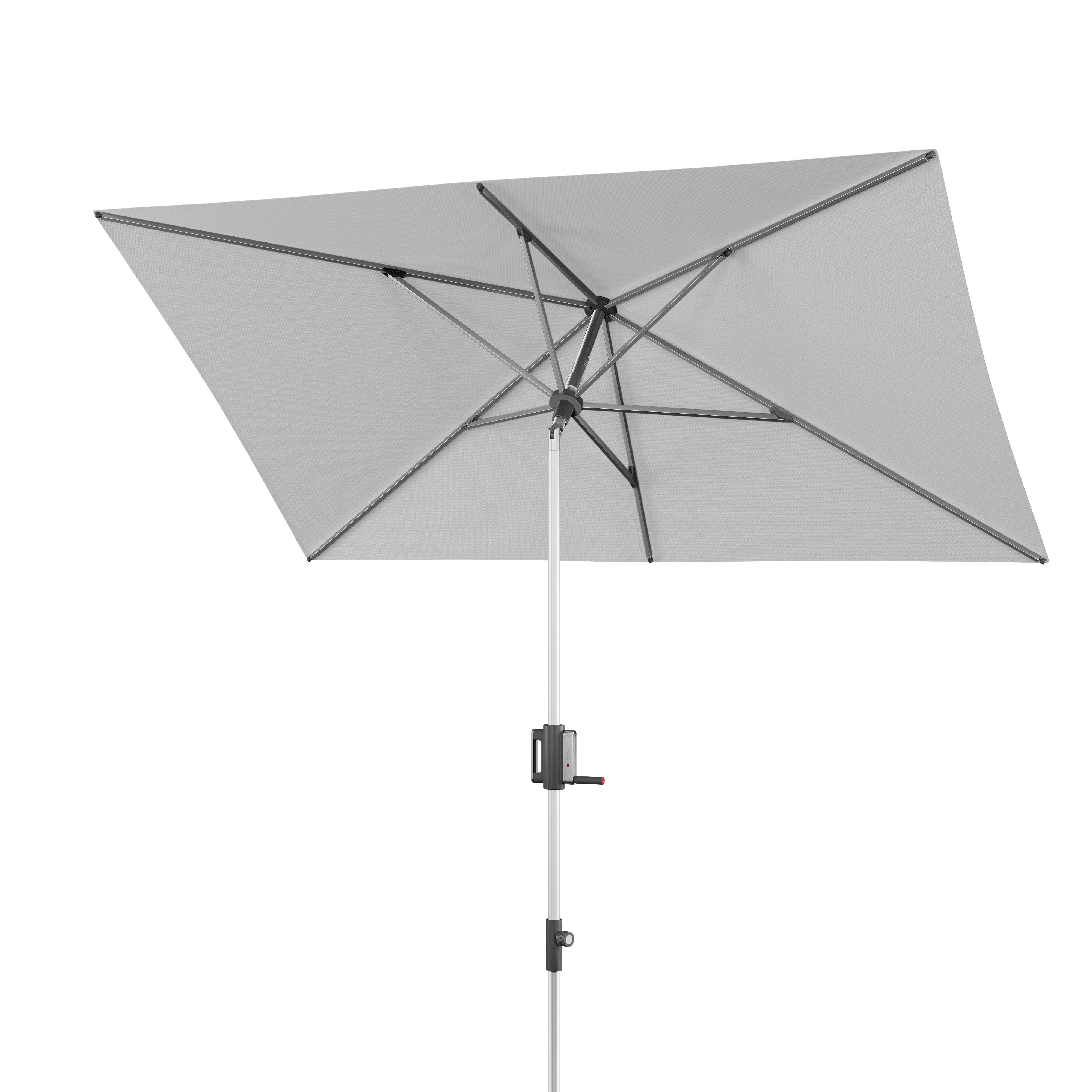E-shop Knirps APOLL záhradný slnečník 260 x 165 cm svetlosivá