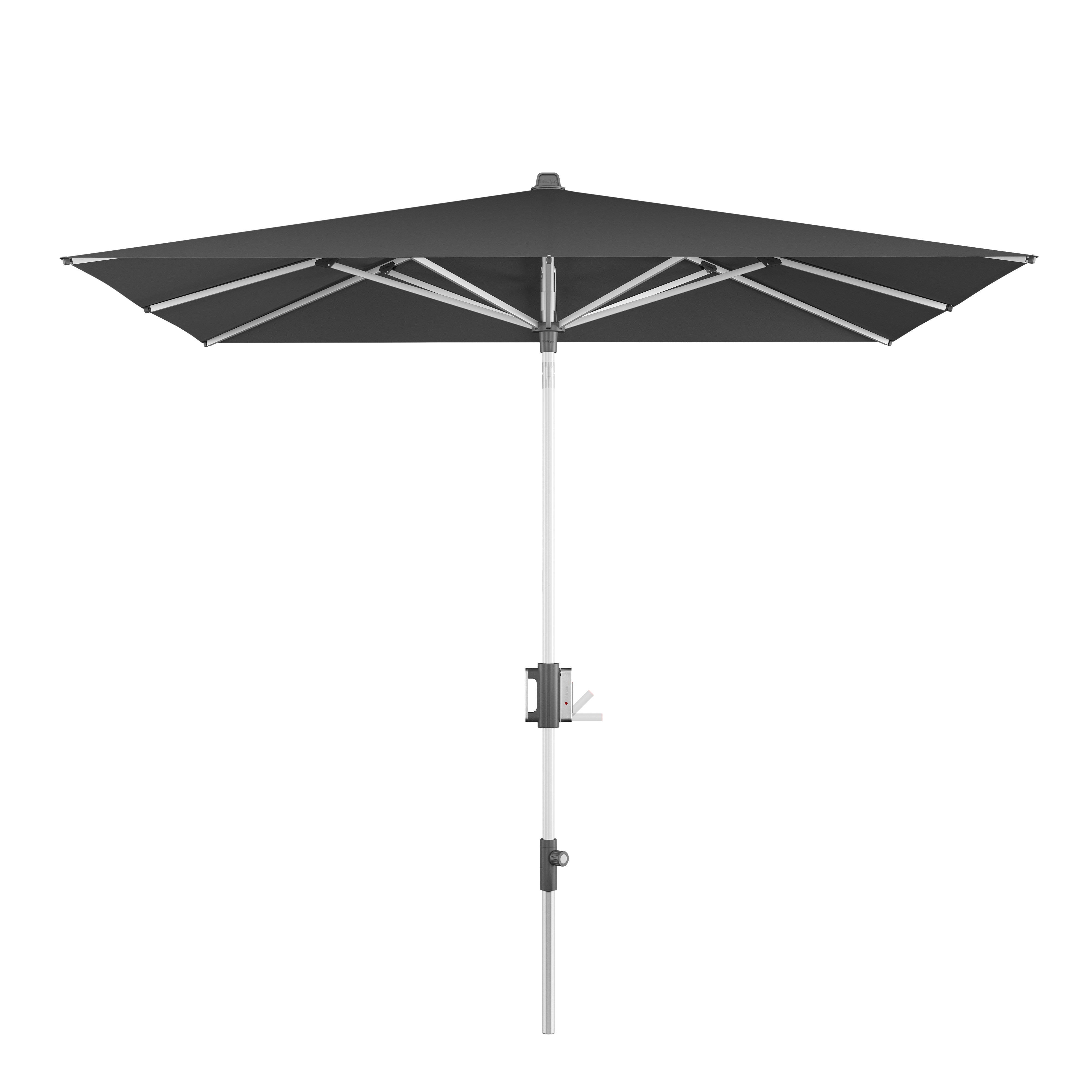 E-shop Knirps APOLL tmavo záhradný slnečník 240 x 240 cm sivá