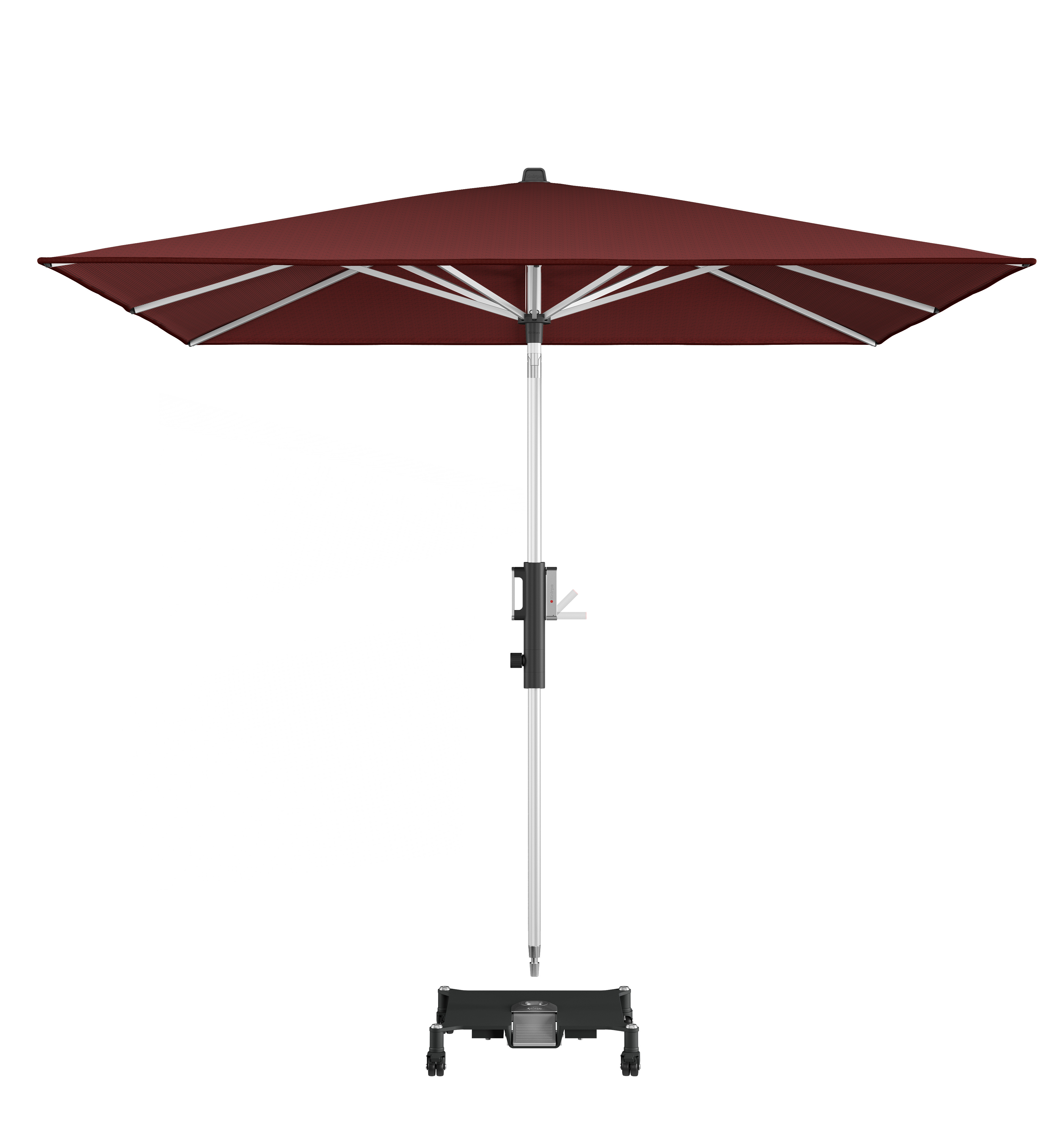 E-shop Knirps PHOENIX záhradný slnečník 245 x 245 cm bordó