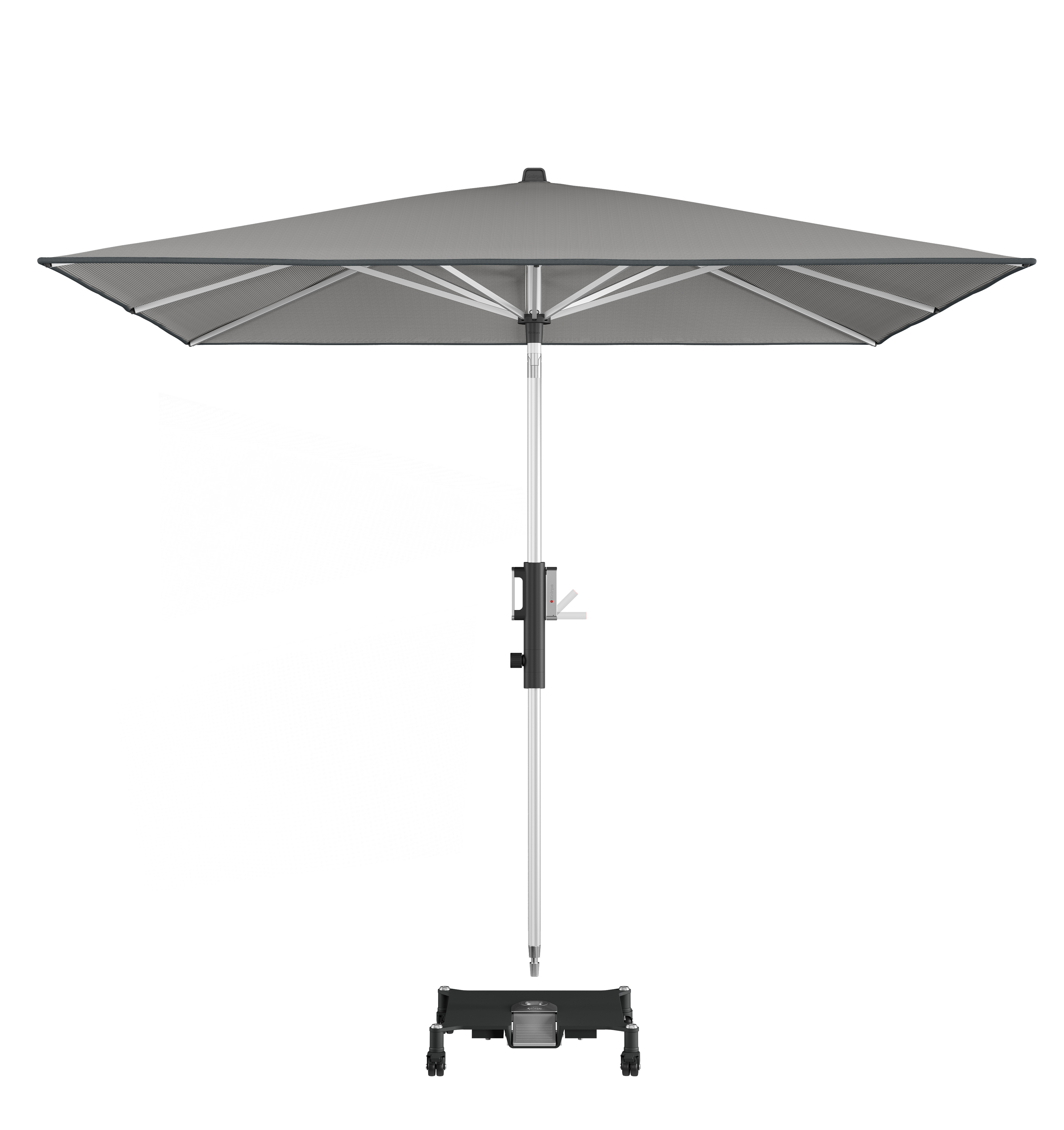 E-shop Knirps PHOENIX záhradný slnečník 245 x 245 cm sivá