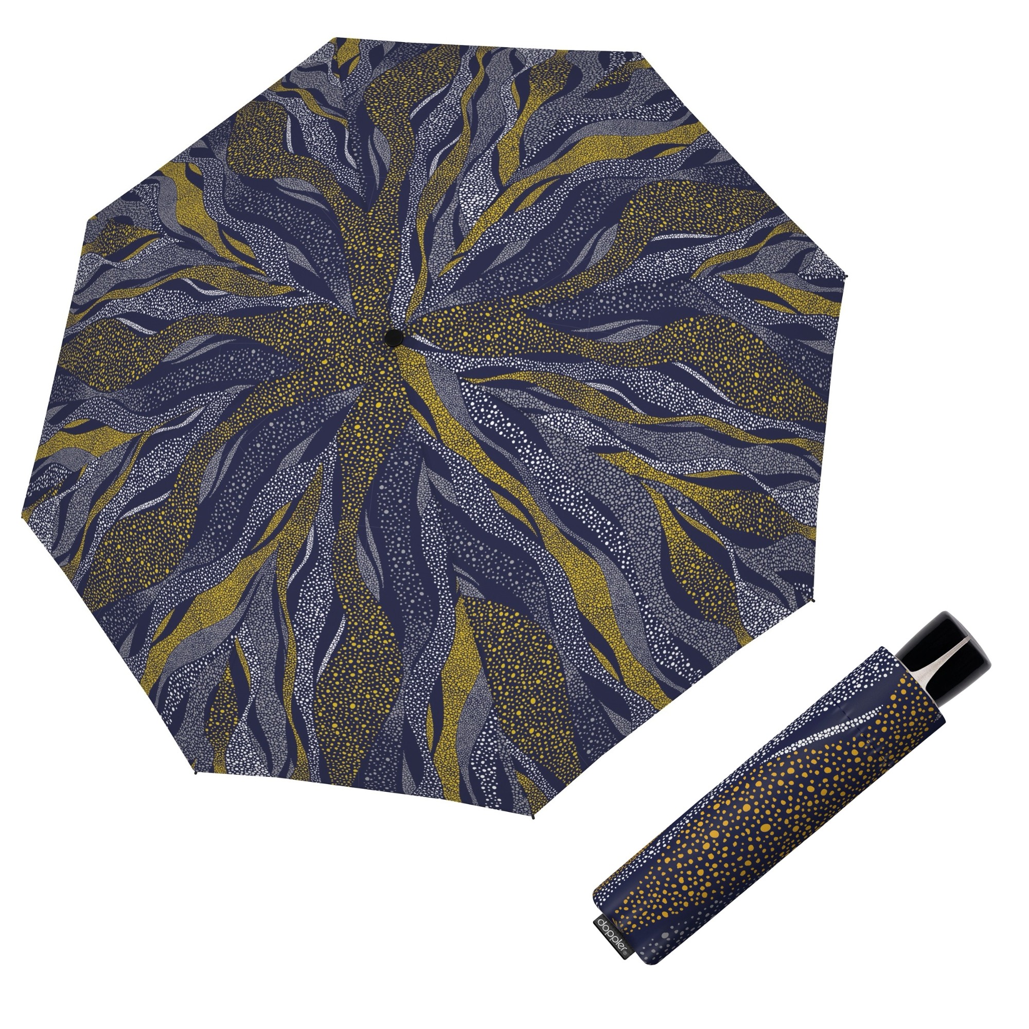 E-shop Doppler Mini Fiber Whisper blue dámsky skladací dáždnik