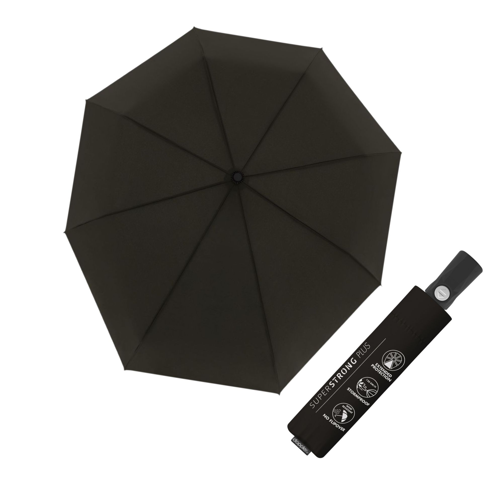 E-shop Doppler Superstrong Magic Plus Black automatický dáždnik