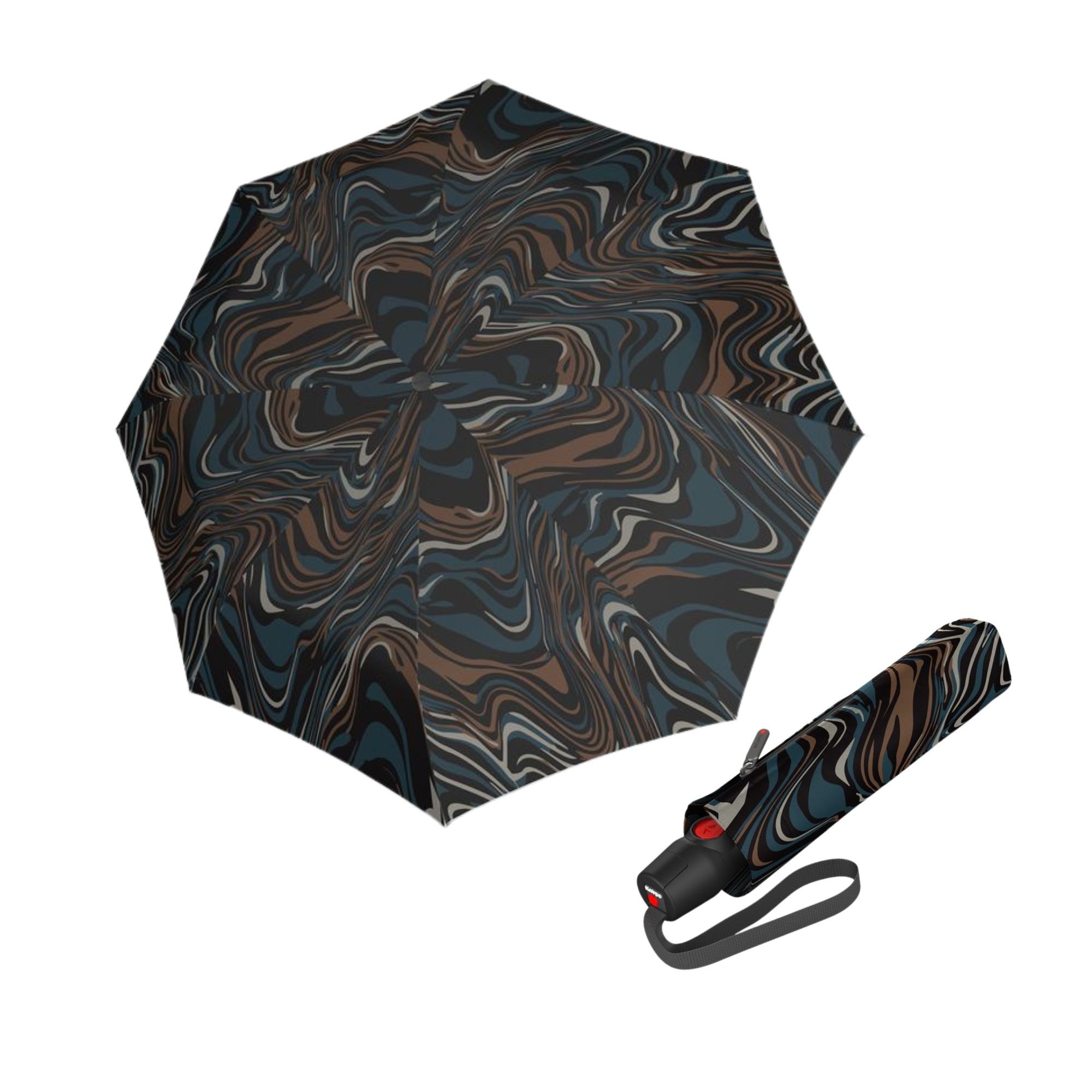 E-shop Knirps T.200 Medium Duomatic Tiger Blue dámsky automatický dáždnik