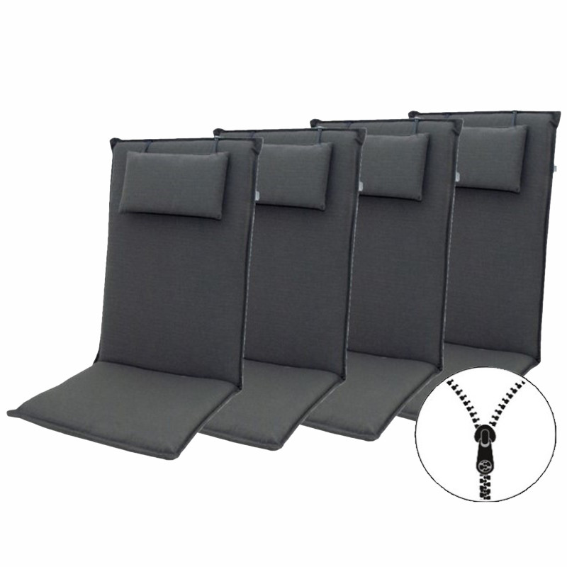 Doppler ELEGANT 2430 vysoký - 4 ks set 4 ks polstrov na kreslo s vysokým operadlom