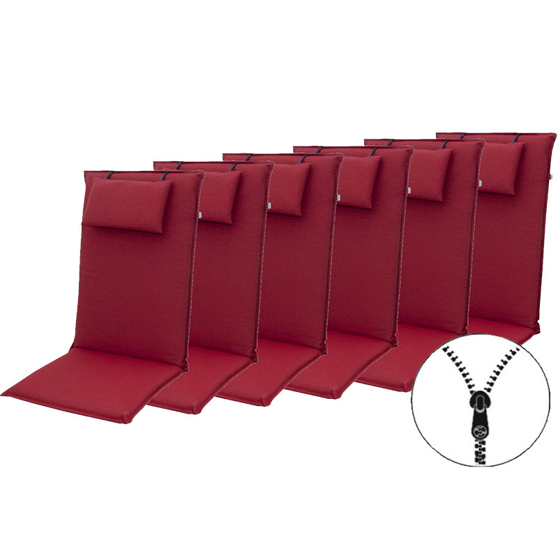 E-shop Doppler ELEGANT 2428 - set 6 ks polstrov na kreslo s vysokým operadlom