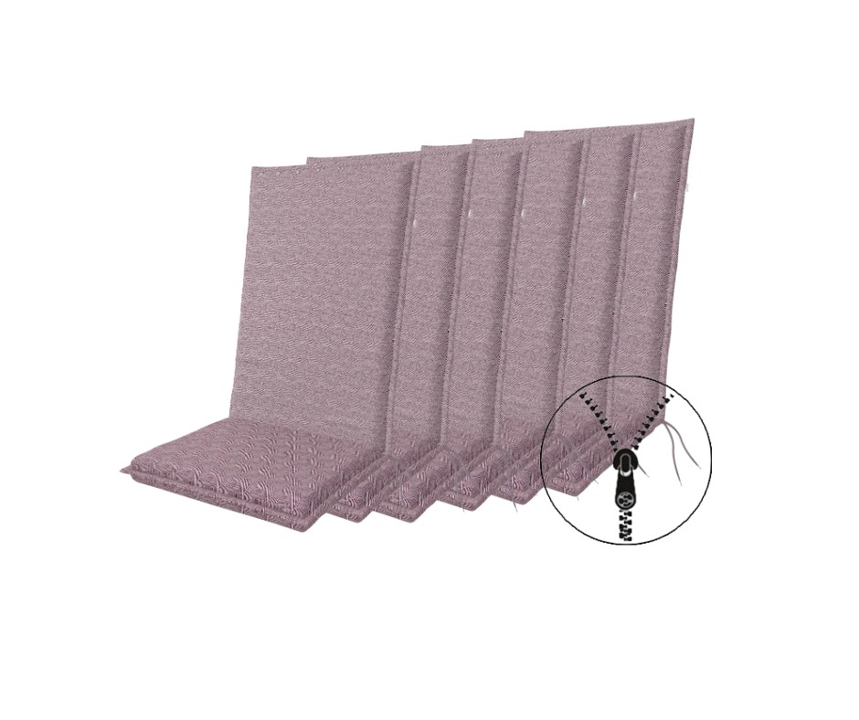 Doppler ART 4043 - set 6 ks polstrov na kreslo s vysokým operadlom