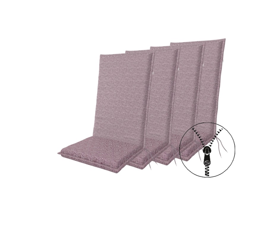 Doppler ART 4043 - set 4 ks polstrov na kreslo s vysokým operadlom