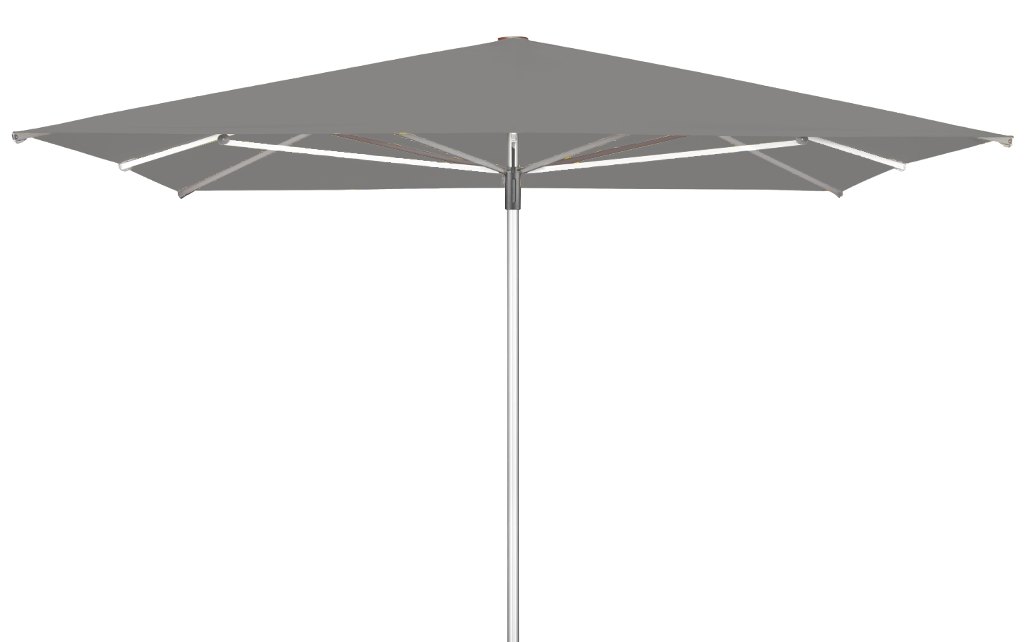 E-shop Doppler TELESTAR záhradný slnečník 400 x 400 cm antracit