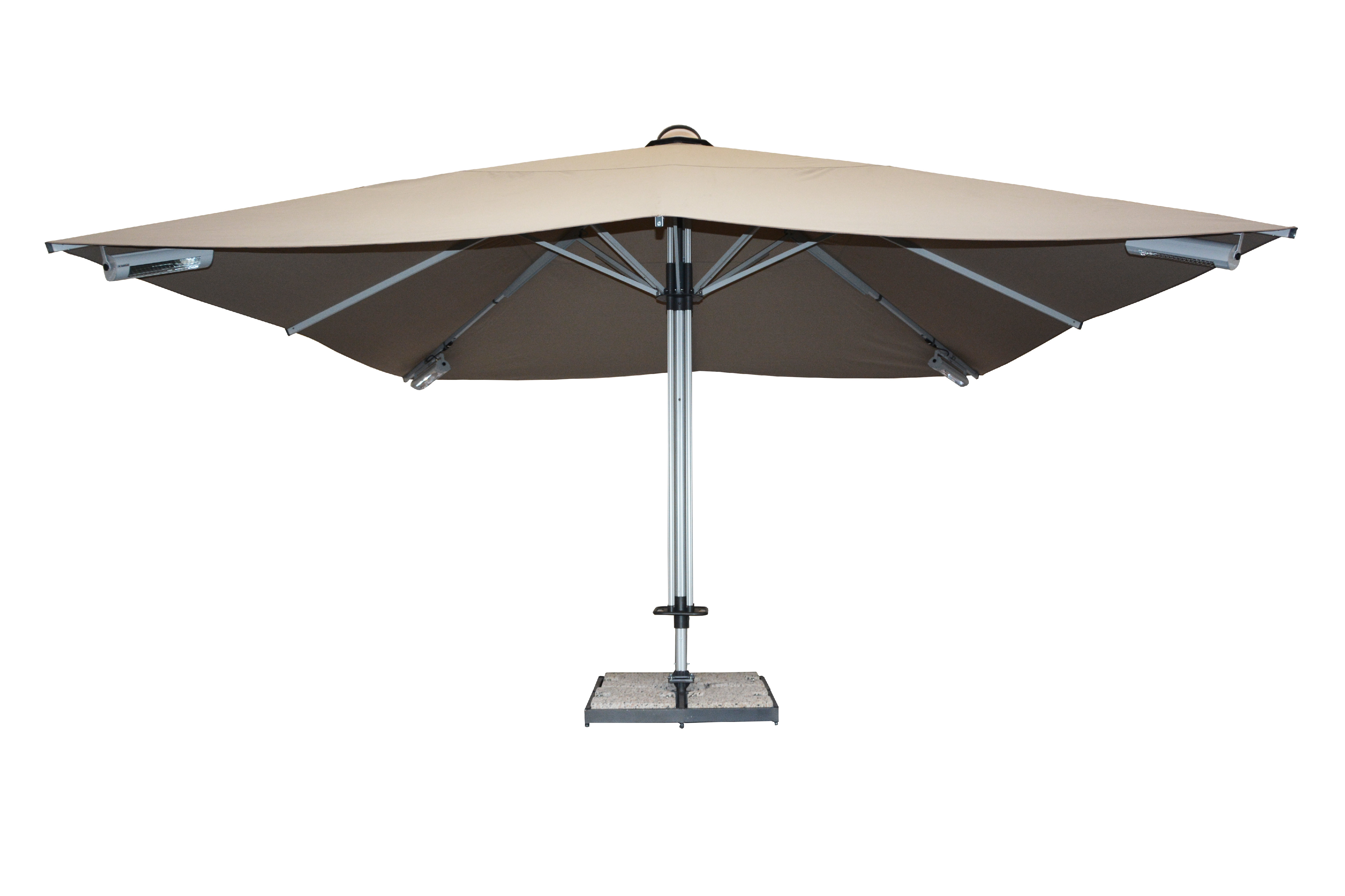 E-shop Doppler GOLIATH záhradný slnečník 400 x 400 cm tmavozelená