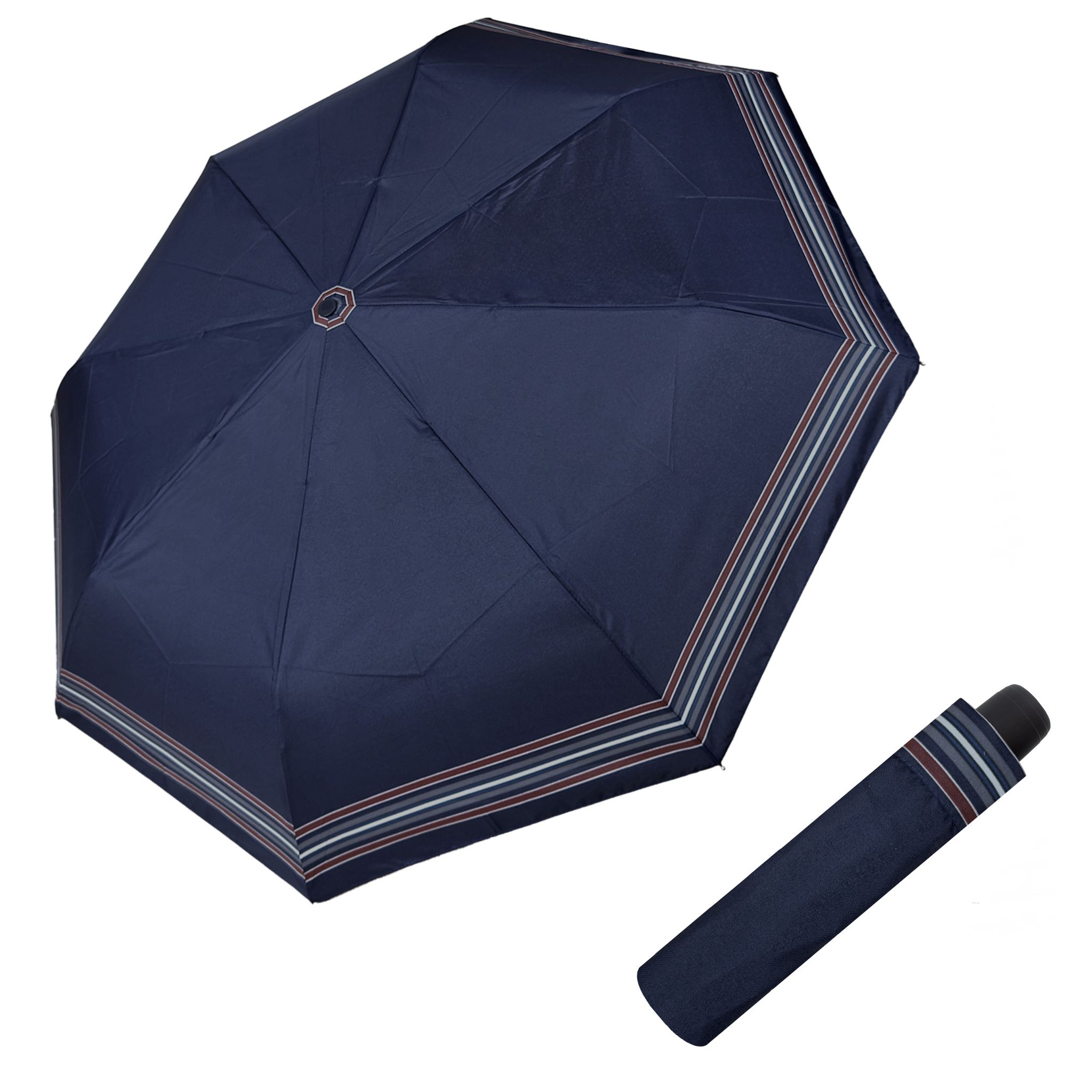 E-shop Derby Hit Mini Stripe Blue- dámsky skladací dáždnik