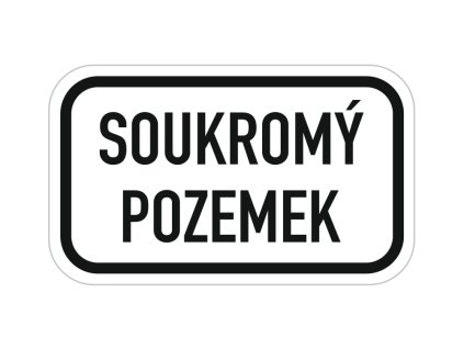plechova tabulka soukromy pozemek