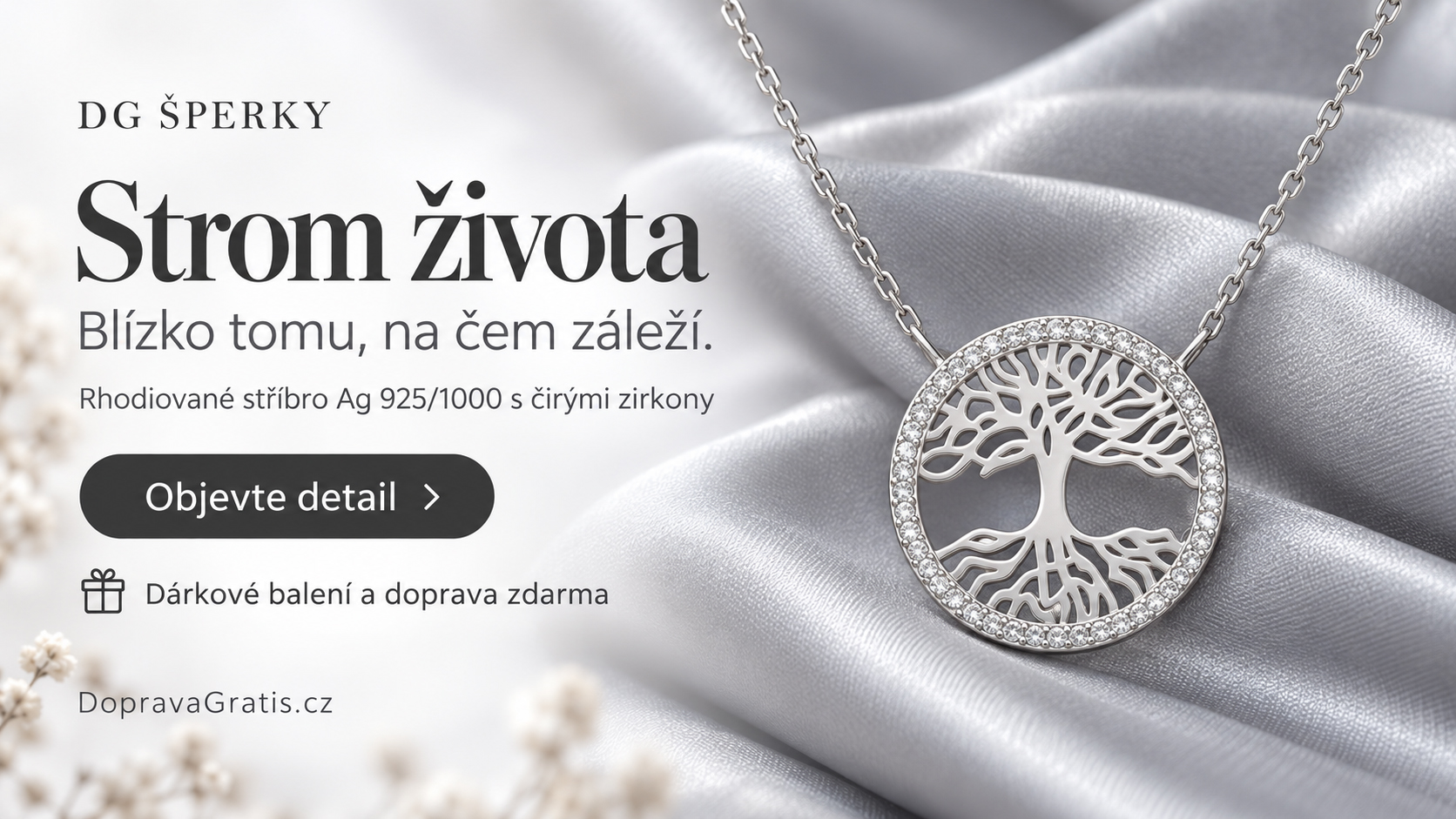 Stříbrný náhrdelník Arbor Lucis