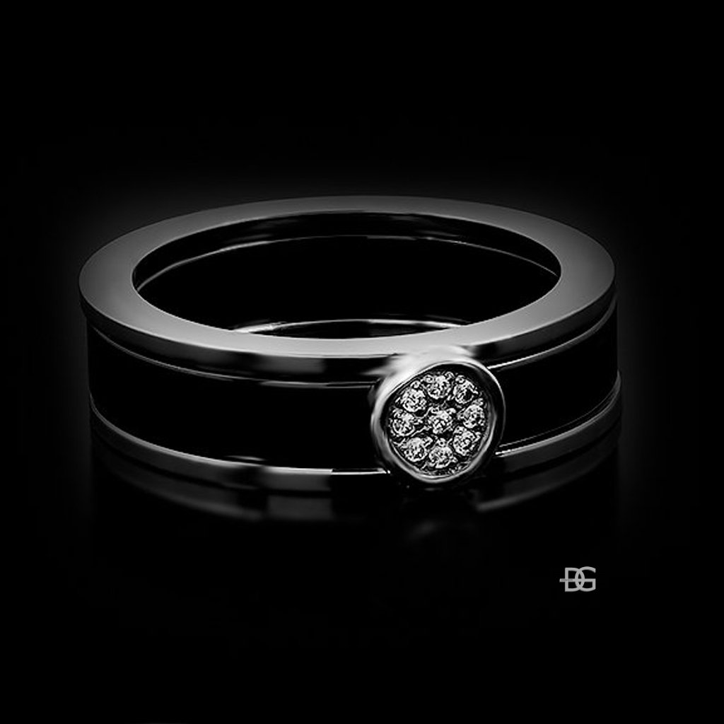 Dámský prsten - Chirurgická ocel se šperkařskou keramikou  + Doprava zdarma + Dárkové balení zdarma