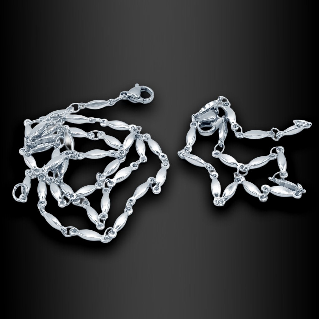 Ocelová souprava řetízek a náramek - Chirurgická ocel  + Doprava zdarma + Dárkové balení zdarma