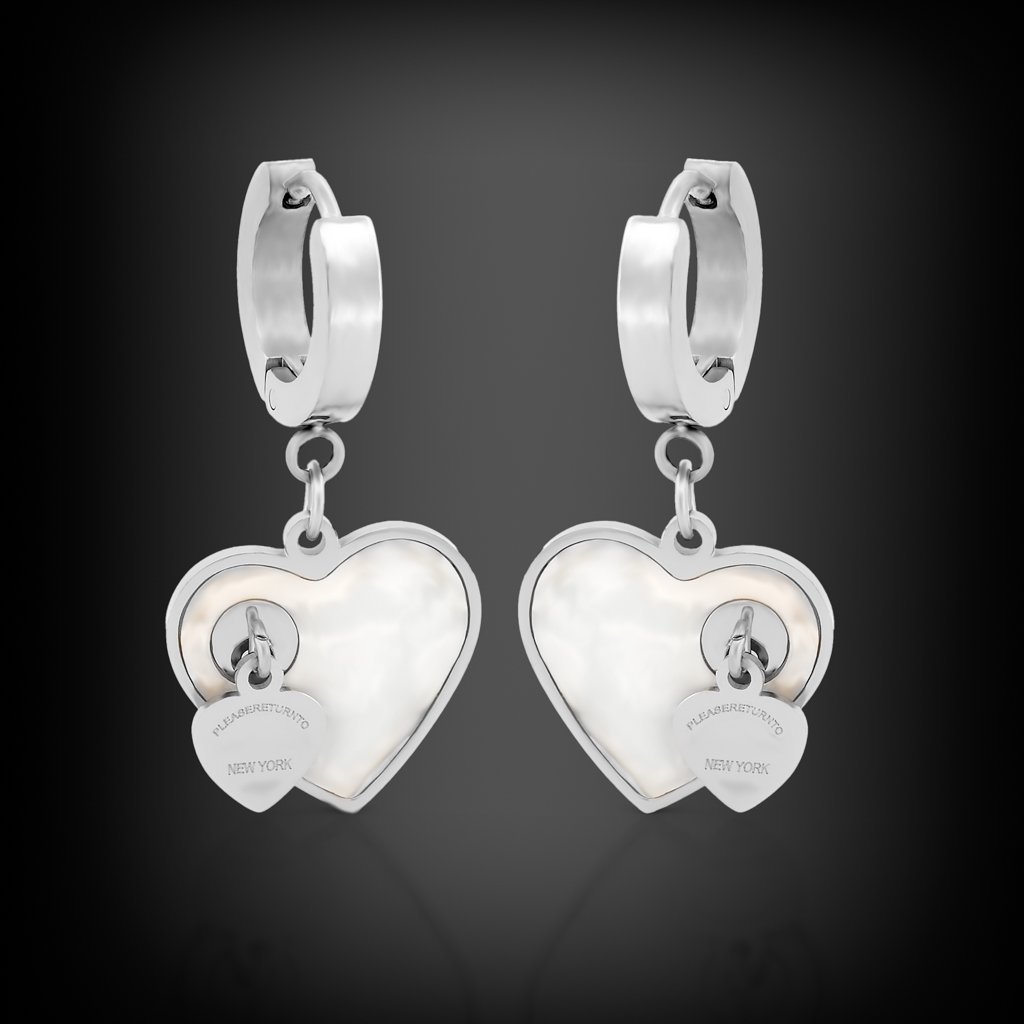 Visací ocelové srdíčka Return to New York | DG Šperky  + Doprava zdarma + Dárkové balení zdarma