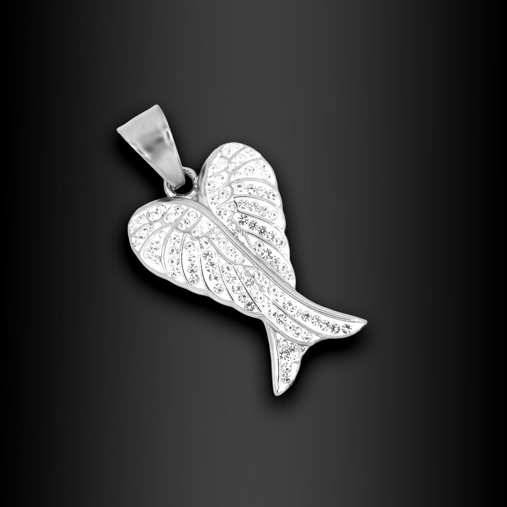 Přívěsek dvojité Andělské křídlo - Chirurgická ocel  + Řetízek zdarma + Doprava zdarma + Dárkové balení zdarma