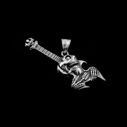 Přívěsek Rocková kytara pro Rockery - Chirurgická ocel - Stainless steel  + Doprava zdarma + Dárkové balení zdarma
