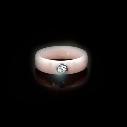 Dámský prsten Pink šperkařská keramika a zirkon | DG Šperky  + Doprava zdarma + Dárkové balení zdarma