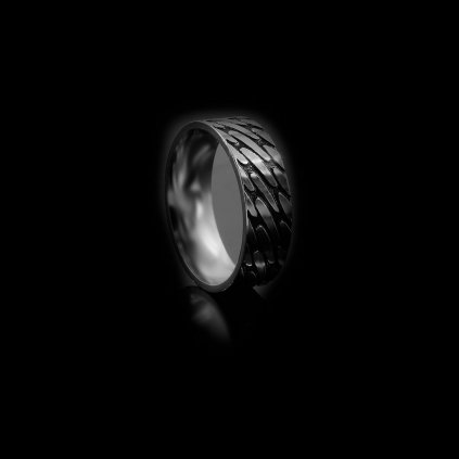 Prsten s netradičním vzorem - Chirurgická ocel  + Doprava zdarma + Dárkové balení zdarma