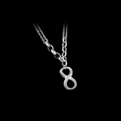 Dámský dvojitý náhrdelník s osmičkou - Chirurgická ocel  + Doprava zdarma + Dárkové balení zdarma