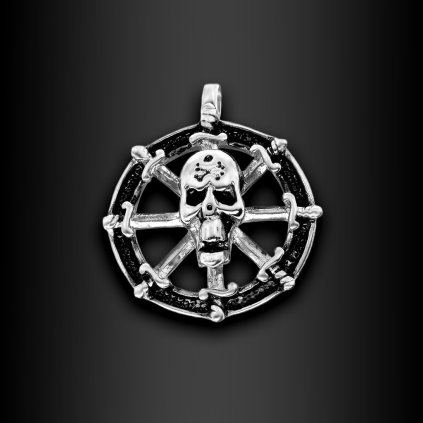 Přívěsek Skull and Swords - Chirurgická ocel  + Řetízek zdarma + Doprava zdarma + Dárkové balení zdarma