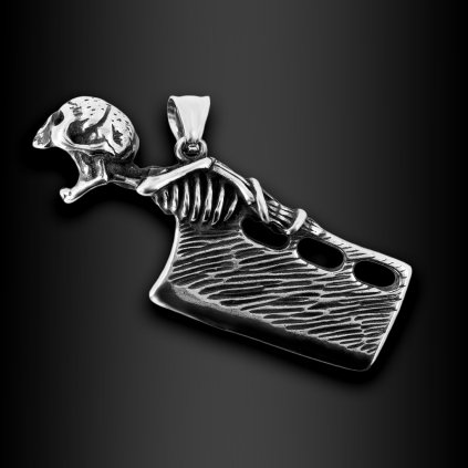 Pánský přívěsek Skeleton Reaper - Chirurgická ocel  + Doprava zdarma + Dárkové balení zdarma