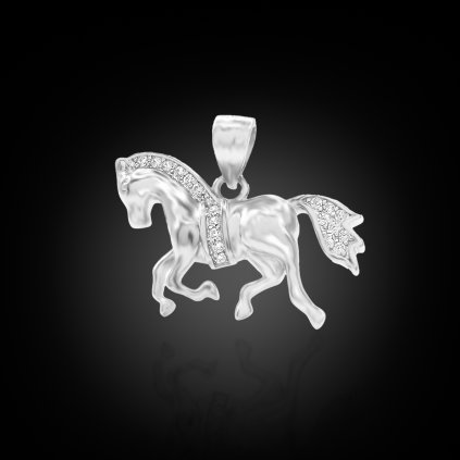 Stříbrný přívěsek Equus ve tvaru koníka - Stříbro 925/1000  + Doprava zdarma + Dárkové balení zdarma