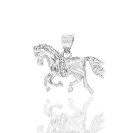 Stříbrný přívěsek Equus ve tvaru koníka - Stříbro 925/1000  + Doprava zdarma + Dárkové balení zdarma
