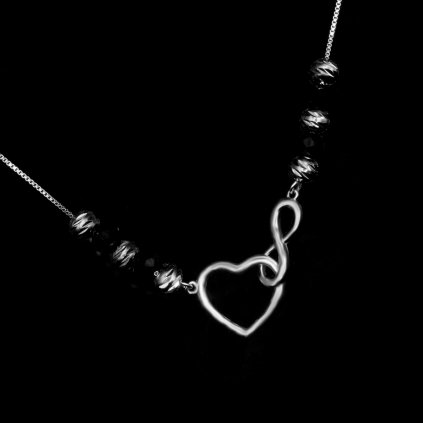 Stříbrný náhrdelník Amor Aeternus (1)