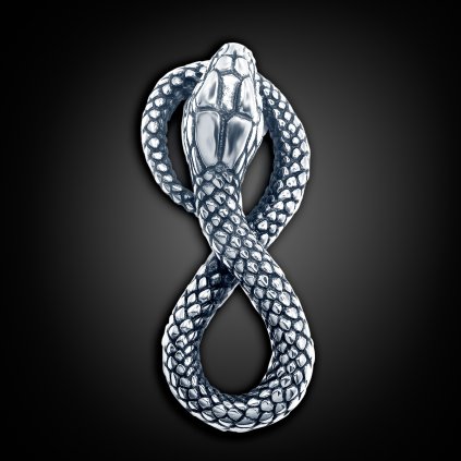 Přívěsek Ouria ve tvaru hada stočeného do symbolu nekonečna (1)