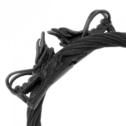Pánský ocelový náramek Draco v černém provedení (3)