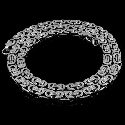 Atraktivní ocelový pánský řetízek šířka 7mm | DG Šperky  + Doprava zdarma + Dárkové balení zdarma
