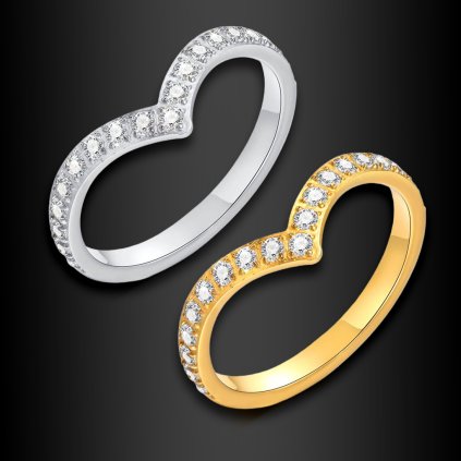 ❗VYPRODÁNO❗ Jemný ocelový prsten Elysian ve zlatém a stříbrném provedení | DG Šperky  + Doprava zdarma + Dárkové balení zdarma