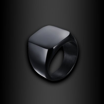 ❗VYPRODÁNO❗ Pánský ocelový prsten Drakaros v černém provedení | DG Šperky  + Doprava zdarma + Dárkové balení zdarma