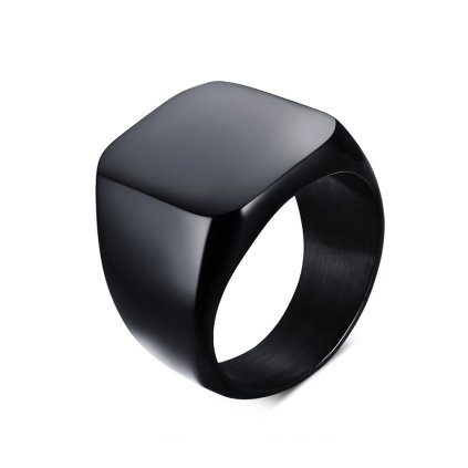 Pánský ocelový prsten Drakaros v černém provedení (1)