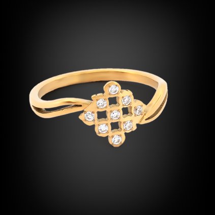 Dámský ocelový prsten Elena Goldia💍DG Šperky  + Doprava zdarma + Dárkové balení zdarma