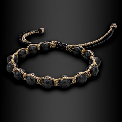 Pánský macramé náramek s kameny Noctyr (1)