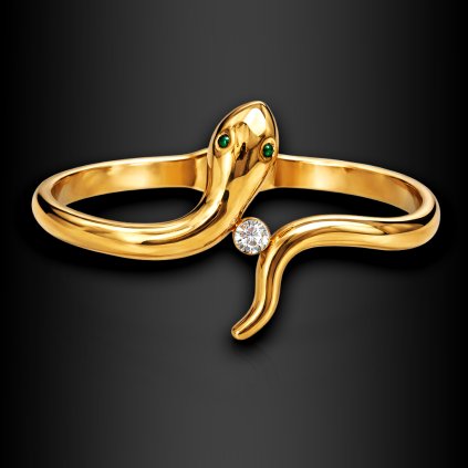 Dámský pevný náramek ve tvaru hada Nereth (1)