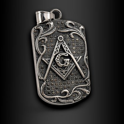 Pánský ocelový přívěsek Arcanor se symbolikou řádu (1)