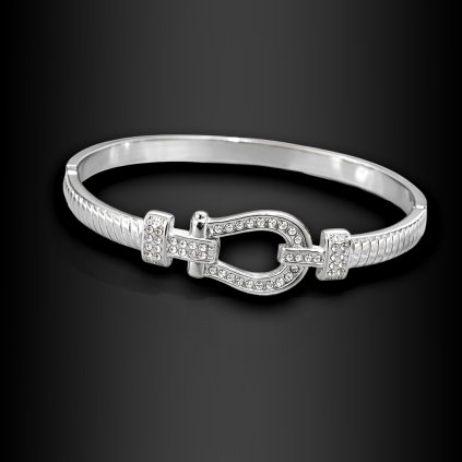 Dámský pevný náramek Aveline se zirkony (1)