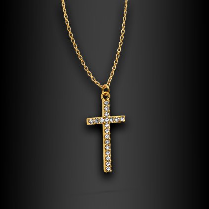 Ocelový křížek se zirkony Avelio – čistý symbol s moderním výrazem (1)