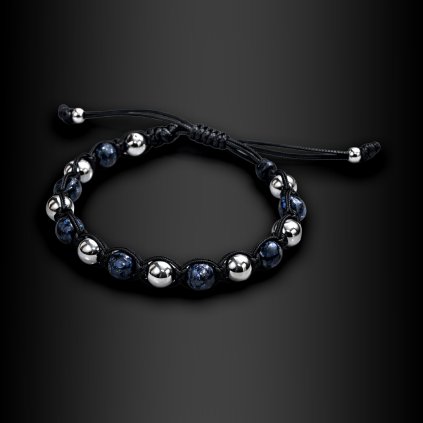 Pánský náramek Silvano s ocelovými kuličkami (1)