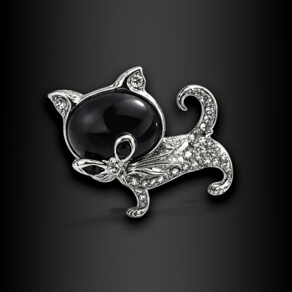 Dámská brož Novella – kočka (1)