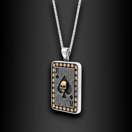 Pánský výrazný ocelový přívěsek Arvello (1)