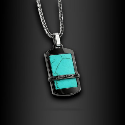 Pánský ocelový přívěsek – destička Veltrix (1)