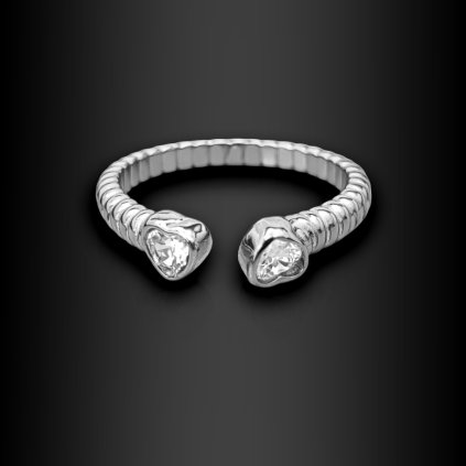 Dámský otevřený ocelový prsten Isabrena (3)